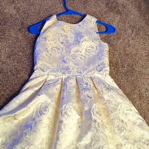 Champagne kids flower dress